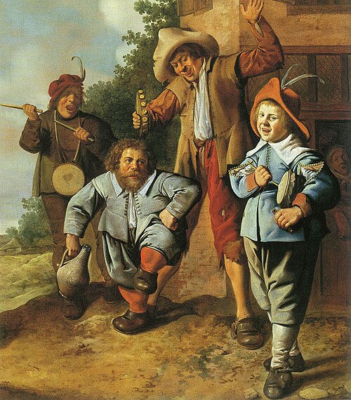 Young Musicians and a Dancing Dwarf, 1630, Jan Miense Molenaer