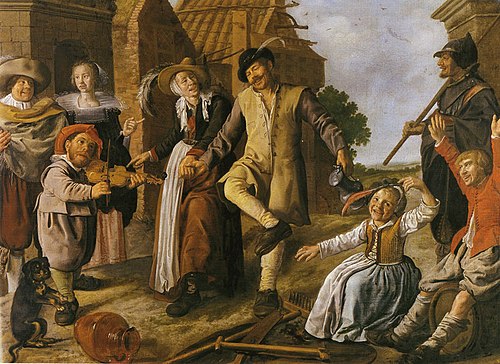 Dance in a Village Street, 1635, Jan Miense Molenaer
