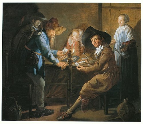 Card Players by Lamplight, 1634, Jan Miense Molenaer