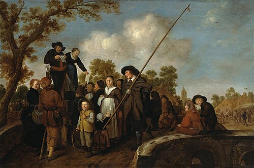 Itinerant Hawkers at a Fair, 1645, Jan Miense Molenaer