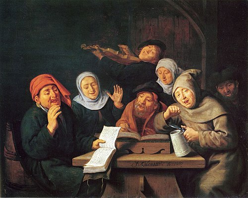 Merry Company at a Table, 1667, Jan Miense Molenaer