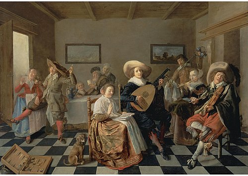 Merry Company making Music, 1631, Jan Miense Molenaer