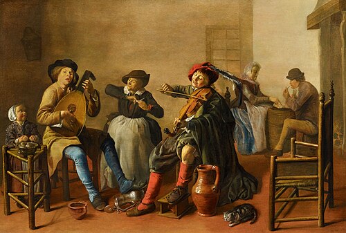 Musical company in an interior, 1630, Jan Miense Molenaer