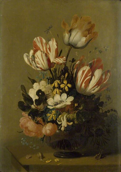 A Vase of Flowers, 1636, Hans Gillisz. Bollongier
