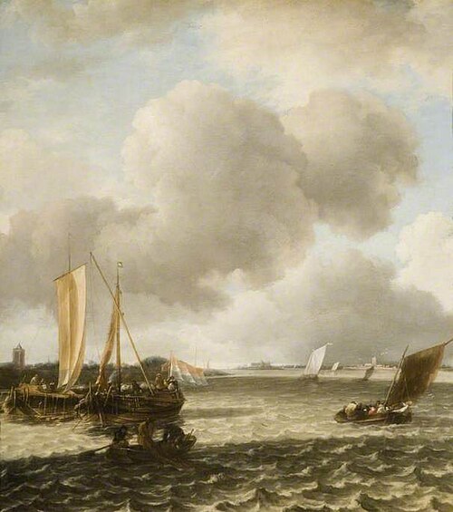 Boats on Ruffled Water, , Jan van de Cappelle