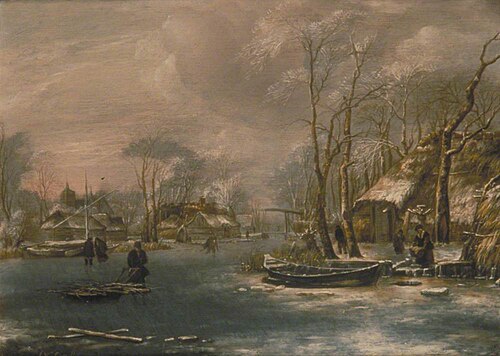 Winter Landscape, , Jan van de Cappelle