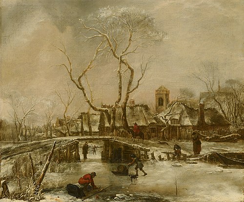 Paysage d'hiver, 1653, Jan van de Cappelle