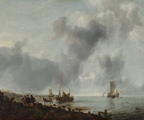 Navires en mer, 1651, Jan van de Cappelle