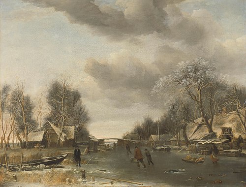 Scène d'hiver, 1652, Jan van de Cappelle