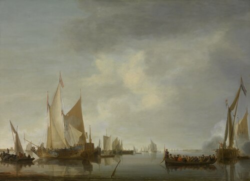 Water Festival called 'Admiraalszeilen', 1650, Jan van de Cappelle