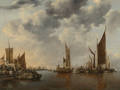 Seascape with Ships, 1660, Jan van de Cappelle