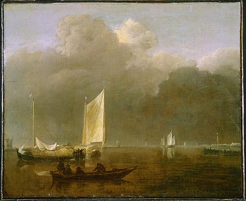 Calm at the Mouth of a River, 1660, Jan van de Cappelle