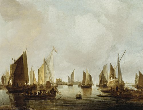 A Sea-Port, 1655, Jan van de Cappelle