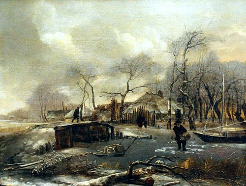 Winter Landscape, 1650, Jan van de Cappelle