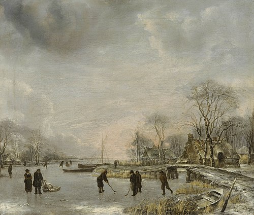 A View on a Canal in Winter, 1653, Jan van de Cappelle