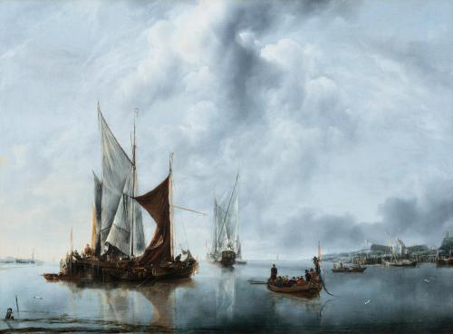 Shipping off the Coast, 1670, Jan van de Cappelle