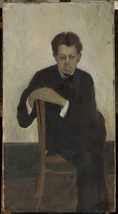 Portrait of musician Korolev, 1905, Stanisław Kuczborski