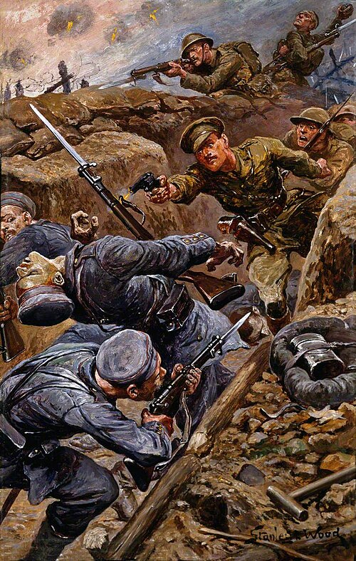 Captain Reginald James Young (1893–1919), Adjutant of the 2nd Battalion, The Duke of Cambridge’s Own, 1916, Stanley Llewelyn Wood