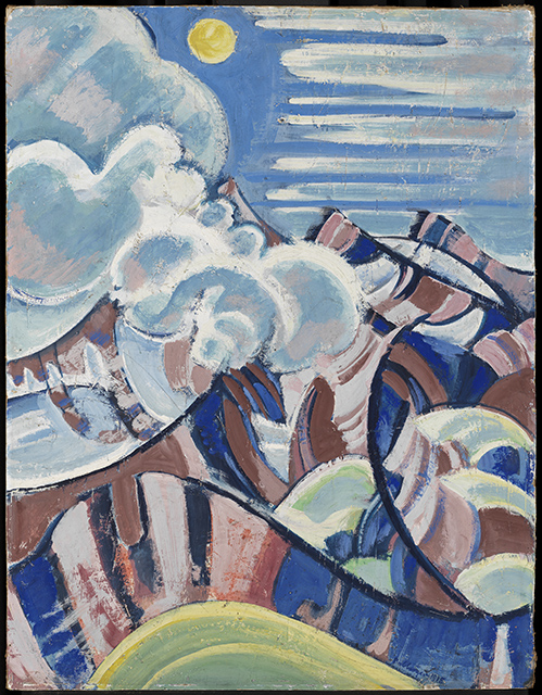 Blick über das Gental, 1918, August Babberger