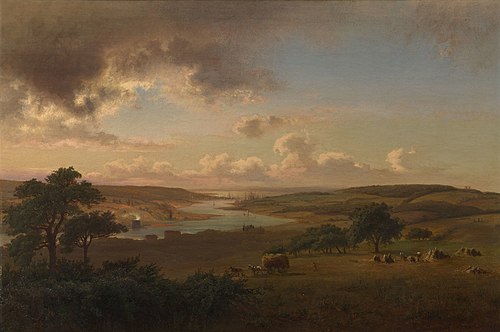 A View of Cowes, 1870, August Becker