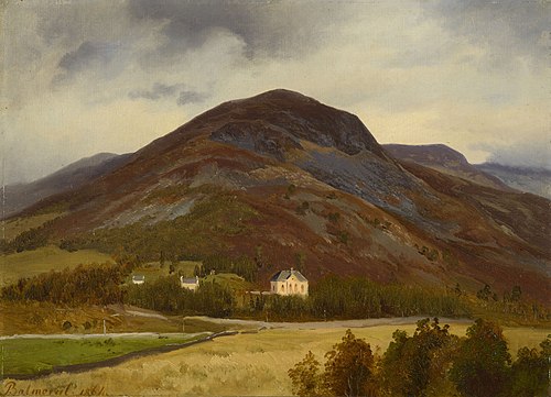 A View of the Church at Crathie, 1864, August Becker