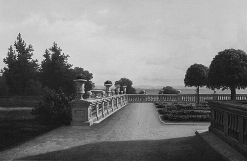 Osborne: the Upper Terrace, 1870, August Becker