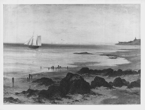 The Sea-Shore, Osborne, 1871, August Becker