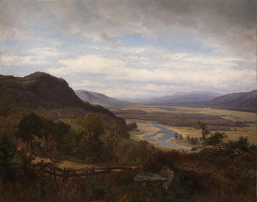 The Valley of the Dee above Braemar, 1868, August Becker