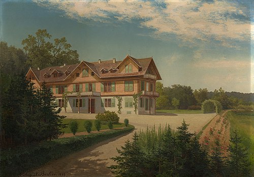 The Villa Hohenlohe, 1877, August Becker