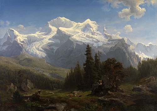 The Jungfrau, 1853, August Becker