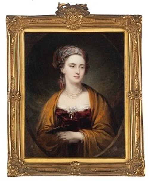 Mrs Eliza Morris Moore (née Osborne), 1825, Stephen Poyntz Denning