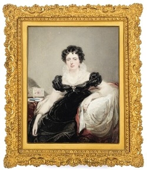 Mrs Melville, wife of Canon David Melville of Dulwich, 1824, Stephen Poyntz Denning