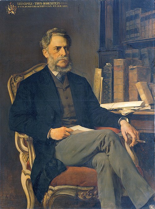 Leo Graf Thun-Hohenstein, 1882, August Eisenmenger