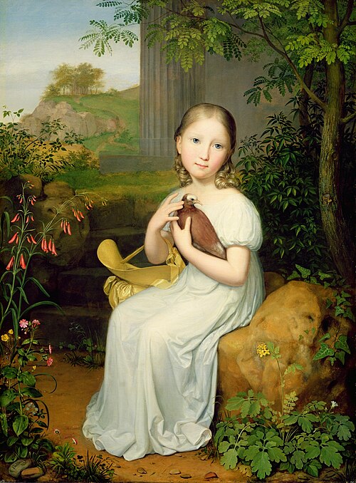 Portrait of Countess Louise Bose as a Child, 1820, August von der Embde