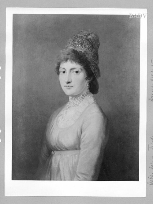 Portrait of a lady, half length, 1770, August Friedrich Oelenhainz