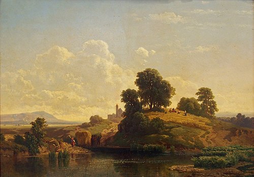 Erntemittag in der Fränkischen Schweiz, 1860, August Christian Geist