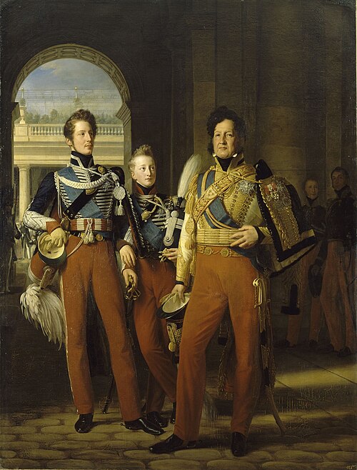 Le duc d'Orléans, les ducs de Chartres et de Nemours. 1830., 1832, Louis Hersent