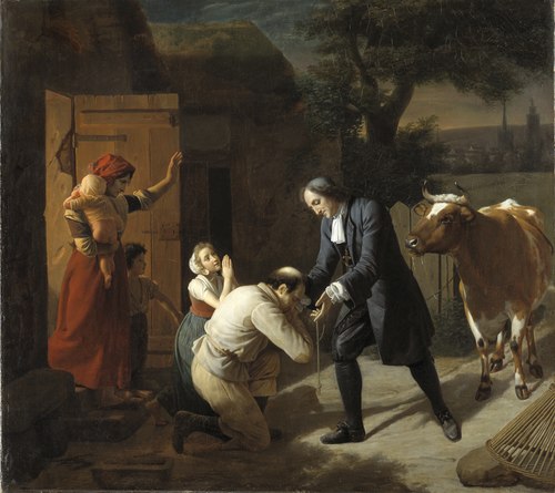 Fénélon redonne une vache volée à un paysan, 1810, Louis Hersent