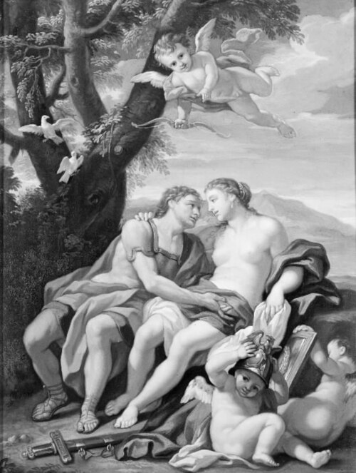 Mars, Venus og Amor, 1709, Hendrick Krock