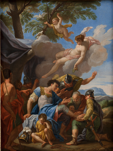 Venus Bringing Simples for the Wounded Aeneas, 1706, Hendrick Krock