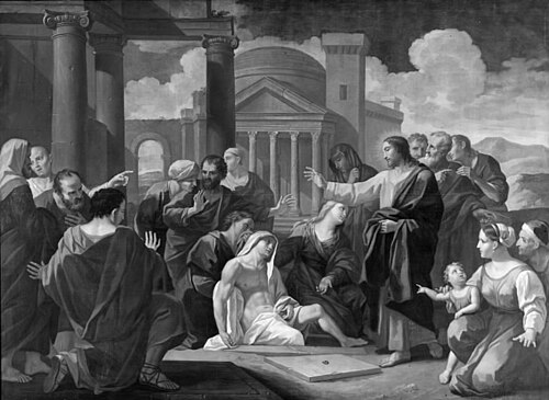 Lazarus' opvækkelse, 1715, Hendrick Krock