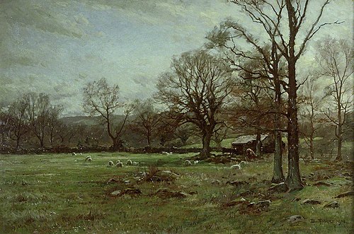 Early Spring, Dolcwm, Talycafn, 1908, Ben Fisher