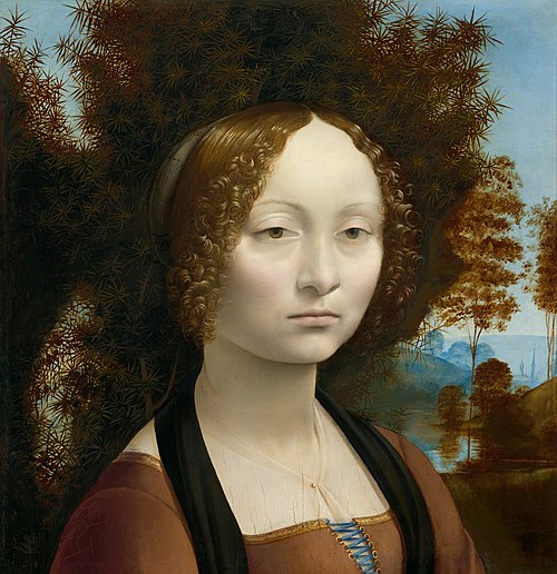 Portrait de Ginevra de' Benci, 1476, Léonard de Vinci