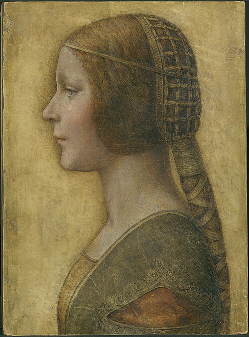 La Belle Princesse, 1495, Léonard de Vinci