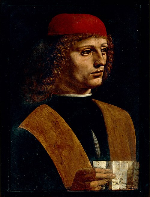Portrait de musicien, 1485, Léonard de Vinci