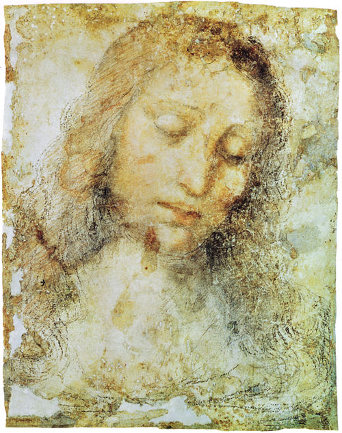 Head of Christ, 1494, Léonard de Vinci