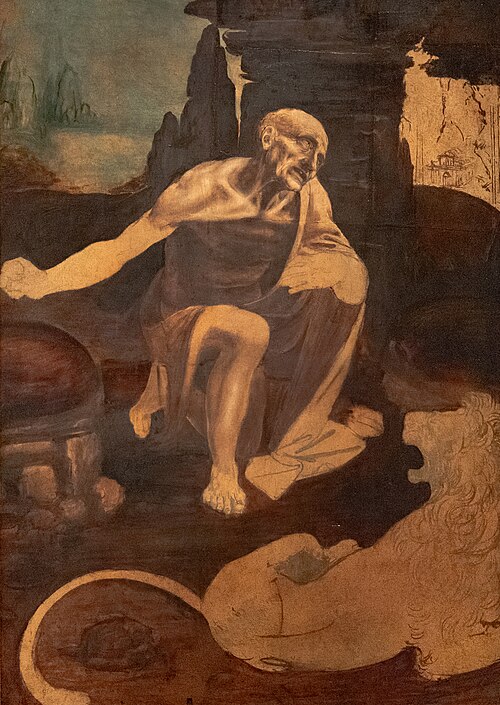 Saint Jérôme, 1480, Léonard de Vinci