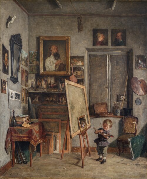 A Budding Talent, 1865, August Jernberg