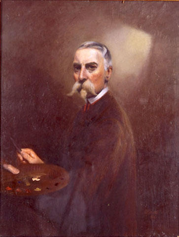Self Portrait, 1890, Benjamin Aylett Branfill
