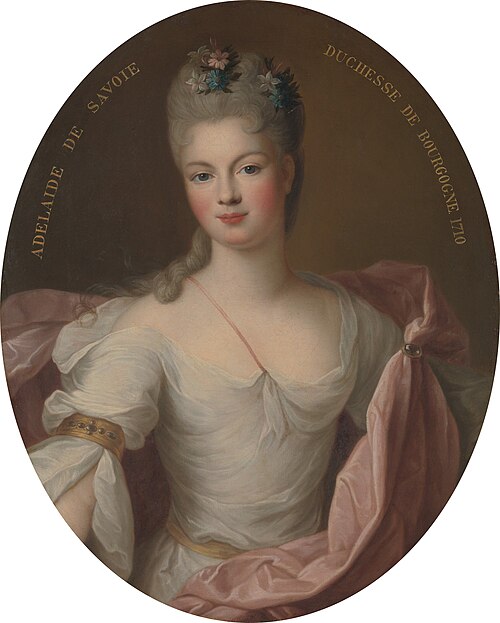 Portrait de Marie Adélaïde de Savoie (1685–1712), Duchesse de Bourgogne, 1710, Pierre Gobert